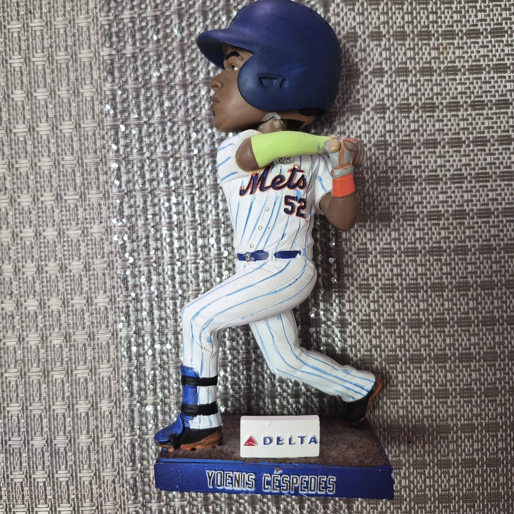Delta Blue and White Baseball Figurine
